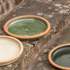 Glazed Terracotta Bird Bath Saucer - Oatmeal -Sapling Vibe Sales Store pr2000038881 card4 lg