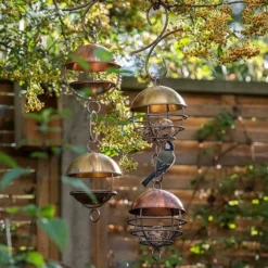 Brushed Brass Satellite Bird Seed Feeder -Sapling Vibe Sales Store pr2000040685 card3 lg