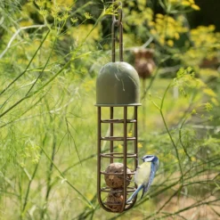 Tree Hanging Fat Ball Feeder - Crocus Green