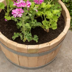 Hardwood Barrel Planter -Sapling Vibe Sales Store pr2000044967 card3 lg